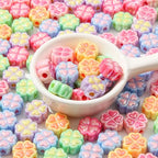 150pcs Clover Beads Ab Color Acrylic Bead Cute Beads for Jewelry Making Handmade DIY Bracelet, Charms Keychain Craft Supplies (Clover) - color: clover