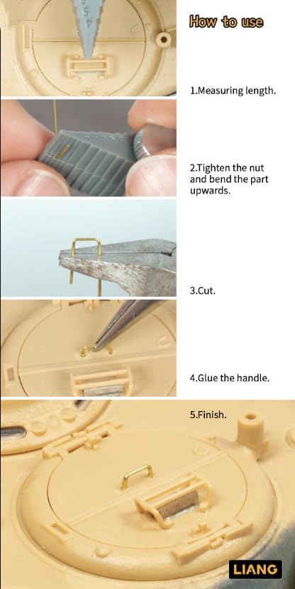 Liang Tool 0235 Handheld Precision Metal Wire Bender – Copper Wire & Etching Sheet Bending Tool for DIY Crafts, Model Kits, Jewelry Making (Ergonomic Design, Durable Stainless Steel)