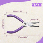 SPEEDWOX Bent Needle Nose Pliers With Serrated Jaw Mini Bent Long Nose Pliers Needle Remover Pliers Fishing Tools Precision Pliers for Jewelry Making Wire Bending and Small Object Gripping - style: Bent Needle Nose Pliers