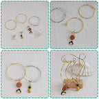 60Pcs Hoop Earring Findings Stainless Steel Earrings Beading Round Earrings Open Beading Hoop for Jewelry Making DIY Crafts Art Creation (60mm) - color: 60mm