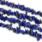5-8mm Natral Healing Gemstone Waist Bracelets Necklace Kit Irregular Stone DIY Crafts Design Jewelry Making 1 Strand per Bag Approxi 34 inch (Blue Lapis Lazuli Chips) - color: Blue Lapis Lazuli Chips