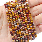 BEADIA Natural Mookaite Jasper Beads 4x2mm 120pcs Faceted Rondelle Loose Semi Gemstone Beads for Jewelry Making Design - color: Mookaite Jasper
