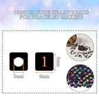1000pcs Black Square Acrylic Number Letter Beads 6x6mm Colorful Number 0-9 Beads for Jewelry Making and DIY Bracelets Necklaces Key Chains - color: Black Mixed Colorful Number 0-9