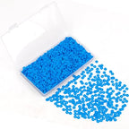 2000Pcs White Clay Beads Polymer Clay Spacer Beads Flat Beads 6mm Round Heishi Vinyl Beads for DIY Craft Gift Adults Bracelets Necklace Jewelry Making Earring Accessories (Blue) - color: Blue
