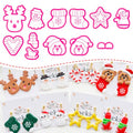 Holiday Theme Polymer Clay Cutters Set – Molds, Clay Cutters for Polymer Clay, Clay Earring Tools - color: I color