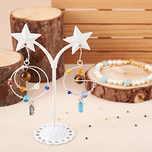 Pandahall 1Box/3300pcs 6 Colors Rondelle Tiny Crimp Beads 2mm Jewelry Bracelet Making Clamp End Spacer Beads Multi color