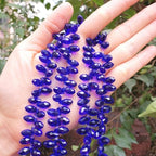 200pcs Czech 12mm Faceted Teardrop Briolette Crystal Glass Loose Beads Pendant Drop Spacer Bulk Cobalt Blue for DIY Jewelry Making CCT2-25 - color: Cobalt blue, size: 12x6mm - 200pcs