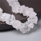 10-13mm Natural Irregular Freeform Raw White Quartz Stone Nugget Beads Reiki Crystal Healing Minerals Quartz Bead DIY Jewelry Making - color: White Quartz