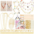 Wurosi 443 Pcs Gold Charm Bracelet Necklace Making Kit for Women, Including 8 Paperclip Chain Bracelets, 4 Paper Clip Chain Necklaces, Accessories for Jewelry Making, Crafts Beginner Supplies Gift - color: 443 Pcs Gold Bracelet Necklace