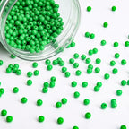 BONNY BOXX 2000PCs 4MM Smooth Emerald Acrylic Round Beads, Plastic Resin Bubblegum Balls Chunky Gumball Beads for Necklace and Bracelet Making, Crafting Supplies - color: Smooth Emerald, size: 4MM