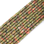 Natural Unakite Heishi Spacer Beads Loose Semi Precious Flat Round Gemstone Disc Shape Stone for Beading Jewelry Making 4x2mm 15.5" - color: Unakite