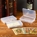 12 Pack Clear Plastic Beads Storage Containers Box with Hinged Lid for Beads and More (5.2 x 3.03 x 1.18 Inch) - size: 5.2 x 3.03 x 1.18 Inch