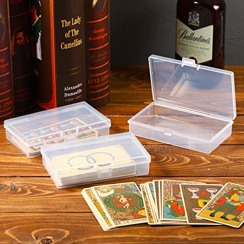 12 Pack Clear Plastic Beads Storage Containers Box with Hinged Lid for Beads and More (5.2 x 3.03 x 1.18 Inch) - size: 5.2 x 3.03 x 1.18 Inch