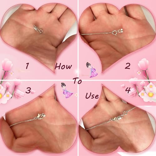 Serundo Auto 925 Sterling Silver Magnetic Necklace Clasps and Closures Min Magnetic Clasps for Necklaces Bracelets Chain Extender Connector for Jewelry Making Necklace 2Pack - color: silver
