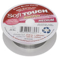 Soft Flex 49 Strand Stringing Wire - Flexible Braided - Medium 0.19 Diameter - Jewelry Making Bead Wire - Satin Silver - style: 100 Feet