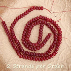 2 Strands (150PCs) Garnet Jade Rondelle Beads, 5 * 8mm Gemstone Loose Spacer Abacus Disk Beads for DIY Bracelet Necklace Earrings Jewelry Making, Craft Supplies Beading Kit - color: Garnet Jade, size: 5*8MM