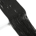 155pcs 2mm Natural Black Agate Stone Loose Round Beads Gemstone Smooth Samll Spacer Beads for jewerly Making Bracelet Necklace - color: Black agate, size: 2 mm
