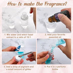 JUYRLE Perfume Making Kit- 37Pcs DIY Perfume Making Kits for Women, Make Your Own Scent with Essential Oil, Bottle, Fragrance Set, Fragrance Birthday Gifts Sets for Women Girls