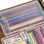 4 Pack Rectangular Clear Plastic Storage Containers Box with Hinged Lid for Beads and Other Small Craft Items (8 x 4.7 x 2.3 inch) - size: 8 x 4.7 x 2.3 inch