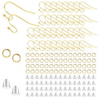 600 Pcs Earing Hooks, Stainless Steel Earring Making Kit Earrings Hooks Gold Earring Backs Jump Rings for Jewelry Making DIY Craft