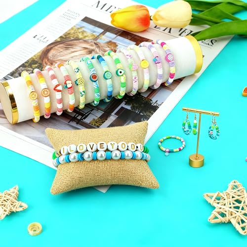 iumulinrui Friendship Bracelet Kit Concert Bracelets Merch, 5200 Pcs Clay Beads Bracelet Making Kit Tricolor Letter Bead, Jewelry Set with Pendant, DIY Craft Gifts Suitable for Beginners (Blue) - color: Blue