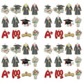 24pcs Alloy enamel graduation season set graduation hat diploma academic dress bouquet Pendant Jewelry Making DIY Keychain Earrings Pendant Various Design Charms for Jewelry Making Bracelets Necklace (SN722) - color: SN722