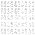 KALIONE 50Pcs Metal 0-9 Number Charm Pendants 0-9 Charms for DIY Craft Keychains DIY Jewelry Making Accessories - color: Silver