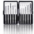 NSZETZ 11PCS Mini Precision Screwdriver Set, Small Tools with 11 Size Flathead and Phillips Kit, Professional Magnetic Repair Tool for Jewelry, Ring Doorbell, Watch, iPhone, Toys, Computer, Eyeglass - style: 11PCS