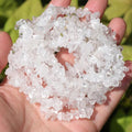 400pcs Natural Chip Stone Beads for Jewelry Making Clear Quartz 5-8mm Irregular Gemstones Healing Crystal Loose Rocks Bead Hole Drilled for Ring Earrings Necklace Bracelet Making DIY Art Crafts - color: Clear Quartz (2 Strands-62")