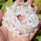 400pcs Natural Chip Stone Beads for Jewelry Making Clear Quartz 5-8mm Irregular Gemstones Healing Crystal Loose Rocks Bead Hole Drilled for Ring Earrings Necklace Bracelet Making DIY Art Crafts - color: Clear Quartz (2 Strands-62")