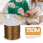 492FT Jewelry Wire 32 Gauge Tarnish-Resistant Copper Beading Wires Roll Bulk for DIY Crafts Jewelry Making, Antique Bronze - color: Antique bronze, size: 0.2mm