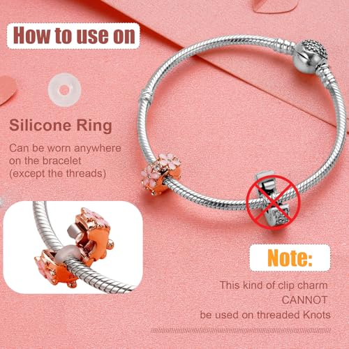 925 Silver Charms Pendants For Pandora Bracelet Golden charms Bead Safety Chain Clip set Heart Flower Animal Beads Family, Mom, Friend, Daughter, Birthday, Jewelry Gift - style: F-Cross Clip*2