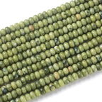 5x8mm 76pcs Natural Stone Chinese Green Jade Rondelle Spacer Loose Beads Abacus Disk Stone Round Loose Gemstone Beads for Jewelry Making DIY Bracelet Necklace - color: Chinese Green Jade, size: 5x8mm Abacus Disk