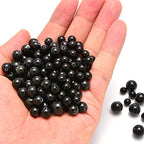 NCB 100pcs Original Natural Stone Beads Gemstone Round Loose Beads 6mm 8mm 10mm (Black Obsidian, 6mm 100Beads) - color: Black Obsidian, size: 6mm 100Beads