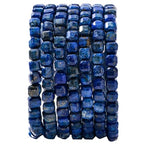 Natural Faceted Lapis Lazuli Cube Stone Beads 5-5.5mm 60pcs/str Loose Square Semi Gemstone Stone Beads for Making Bracelets Necklace Earrings - color: Lapis Lazuli