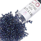 Miyuki Delica Seed Beads – Size 11/0 (1.6 mm), DB2386, Fancy Lined Han Blue, 7.2 g, Approx. 1440 Beads, Made in Japan - color: DB2386 - Fancy Lined Han Blue