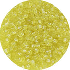 1000pcs Round Letter Beads 4x7mm Acrylic Alphabet Beads Spacer Beads for Jewelry Making Bracelets Necklace Earring Key Chains DIY Craft(F-White Letter Yellow Bead) - color: F-White Letter Yellow Bead