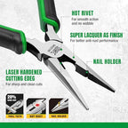 SK 6-Inch Long Nose Pliers, Needle Nose Pliers, High Carbon Steel, Ergonomic Anti-slip Handle for Comfortable Grip - style: 6-Inch Long Nose Pliers