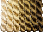 100% Nature Mulberry Handmade Embroidery Silk Thread Woven Jewelry Accessory Artificial Flowers Cross Stitch Floss DIY Sewing Kits 7 Gradient Colors 110m Each (18) - color: 18
