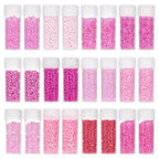 SUNNYCLUE 120G 12/0 Seed Beads 2mm Small Pony Beads Pink Round Glass Seed Bead Bulk Small Glass Bead Mini Glass Loose Spacer Beads for Jewelry Making DIY Earrings Friendship Bracelets Necklace - color: Mixed Color 3