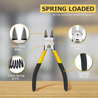 Wire Cutters6.5 inch, 2 Pack, Flush Cutters,BOOSDEN Spring Loaded Cutting Pliers,Side Cutters - size: 6.5"x2 Pack