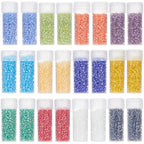 SUNNYCLUE 120G Glass Seed Beads Bulk 12/0 Seed Beads Glass 2mm Transparent Small Pony Beads Mini Round Glass Bead Loose Spacer Beads for Jewelry Making DIY Earrings Friendship Bracelets Necklace - color: Mixed Color 4