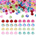 FASHEWELRY 128Pcs Glass Flower Beads Caps Crystal Flower Spacer Beads Colorful Transparent Bell Floral Loose Beads Bulk for Jewelry Making Necklace Bracelet - color: Bell Flower Beads Caps