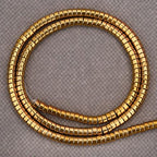 BONNY BOXX 150PCs Natural Gold Hematite Spacer Beads, Loose Semi Precious Flat Round Gemstone Heishi Disc Stone Beads for Beading Jewelry Making 4mm*2mm - color: Gold Hematite, size: 4MM*2MM