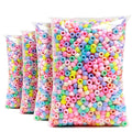 Praisebank Pony Beads, 4000pcs Pony Beads,Candy Macaron Color, Jewelry Making, Crafts, Hair Beads, Beads for Hair Braids., X-Large Pack - color: Macaron Candy