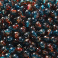 PIPITREE 500 PCS Acrylic Beads 8mm Rainbow Round Bead for Pens Bulk Acrylic Beads for Keychains Beadable Pens DIY Crafts Bracelets Necklace Jewelry Making Plastic Colorful Bead (Red-Blue) - color: Red-Blue