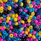 John Bead Czech Glass Seed Beads 6/0 (100g) Candy Shop Mix Beads for DIY Art Crafts Jewelry Bracelets Necklaces Earrings Making - color: Candy Shop Mix