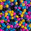 John Bead Czech Glass Seed Beads 6/0 (100g) Candy Shop Mix Beads for DIY Art Crafts Jewelry Bracelets Necklaces Earrings Making - color: Candy Shop Mix