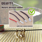 1mm Stretchy Bracelet String, QBJAYTY Strong Elastic String for Bracelets, Stretchy String for Beads Beading, Friendship Bracelet String Elastic Black White-4 Rolls - size: 1mm, style: black*2 white*2