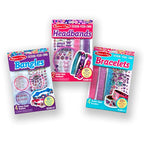 Melissa & Doug Design-Your-Own Jewelry-Making Kits - Bangles, Headbands, and Bracelets DIY Jewelry, Decorate with Stickers, Bracelet and Headband Crafting Set for Kids Ages 4+